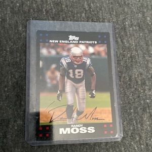 RANDY MOSS ON CARD AUTOGRAPH!